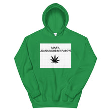 Load image into Gallery viewer, Mary, Juana numb my pain???: Unisex Hoodie
