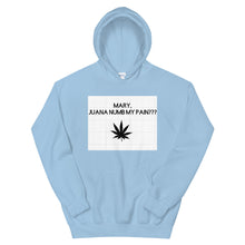 Load image into Gallery viewer, Mary, Juana numb my pain???: Unisex Hoodie