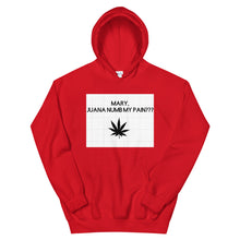 Load image into Gallery viewer, Mary, Juana numb my pain???: Unisex Hoodie
